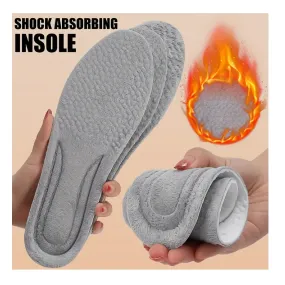 1Pair Thicken Thermal Warm Heated Plush Insoles For Winter, Women & Men