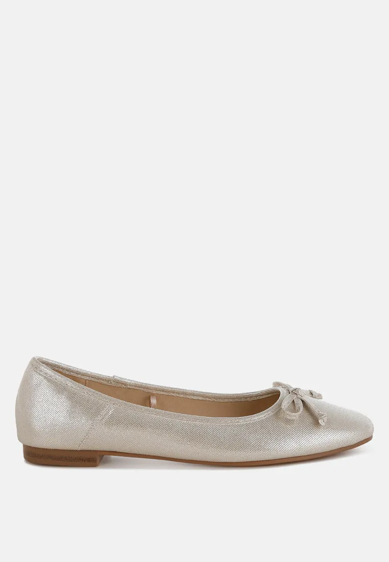 Agshin Metallic Ballet Flats