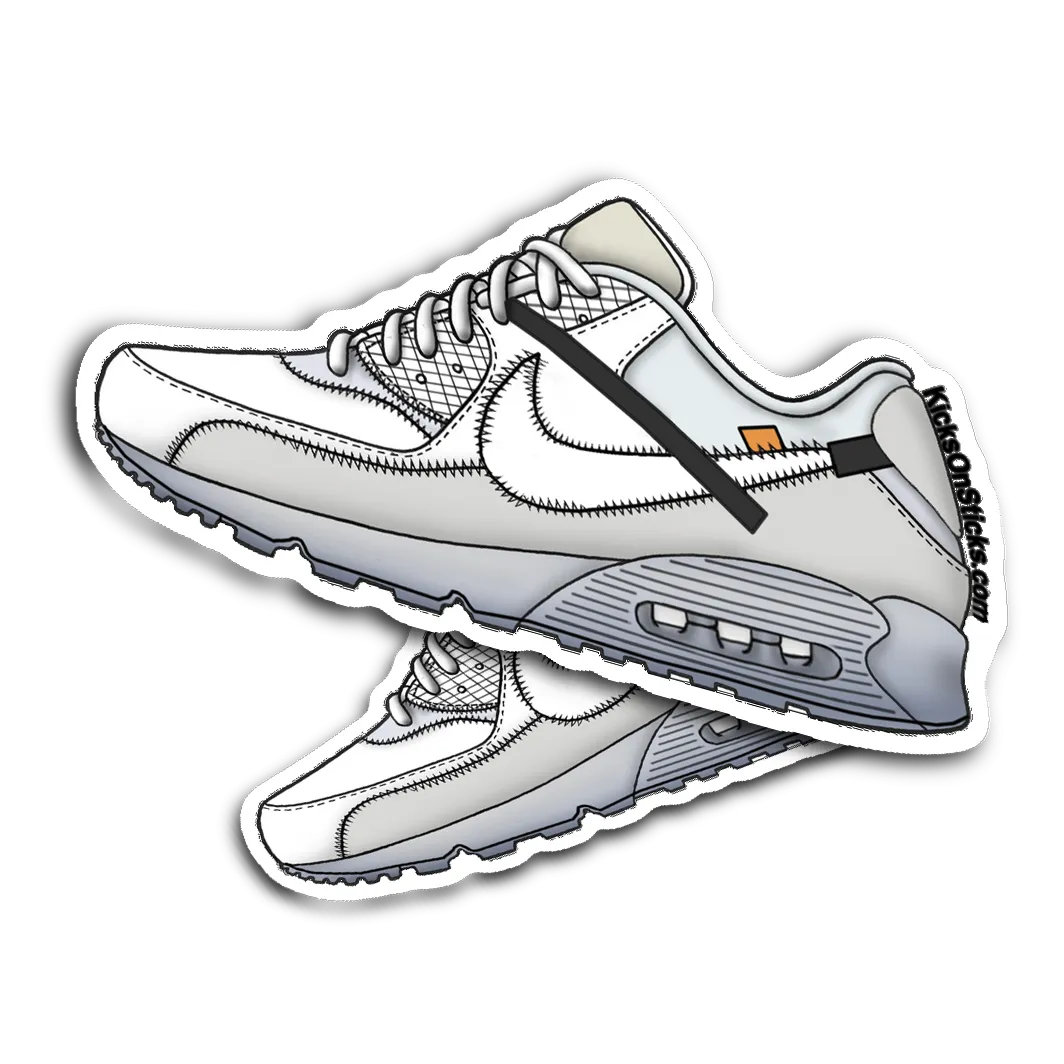 Air Max 90 Off-White "White" Sneaker Sticker