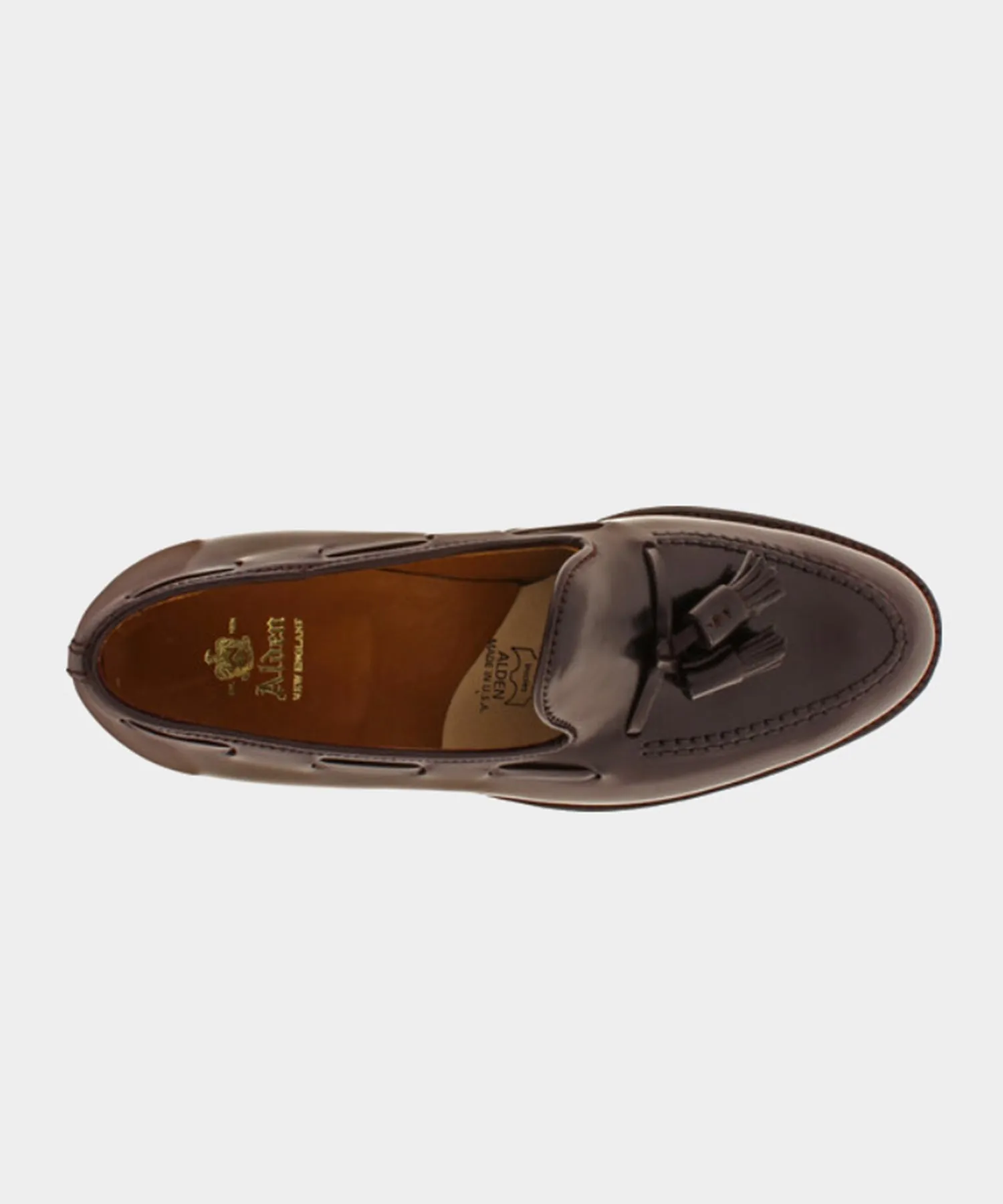 Alden Cordovan Tassel Loafer in Brown