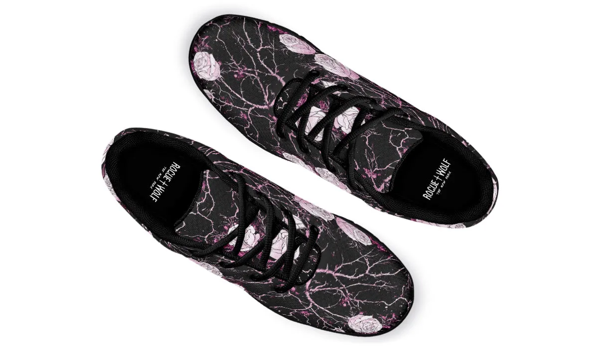 Amethyst Kintsugi Rose Athletic Sneakers - Light Breathable and Comfortable Sports Shoes with Anti-Slip Soles