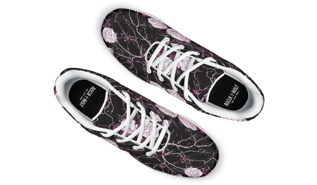 Amethyst Kintsugi Rose Athletic Sneakers - Light Breathable and Comfortable Sports Shoes with Anti-Slip Soles