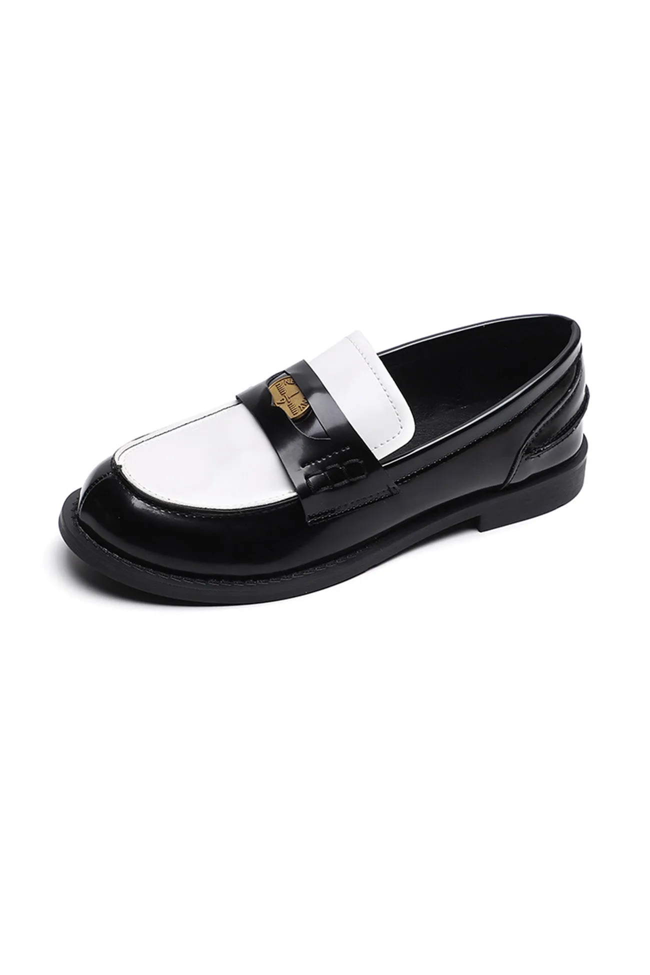 Amozae-Buckle Platform Loafers