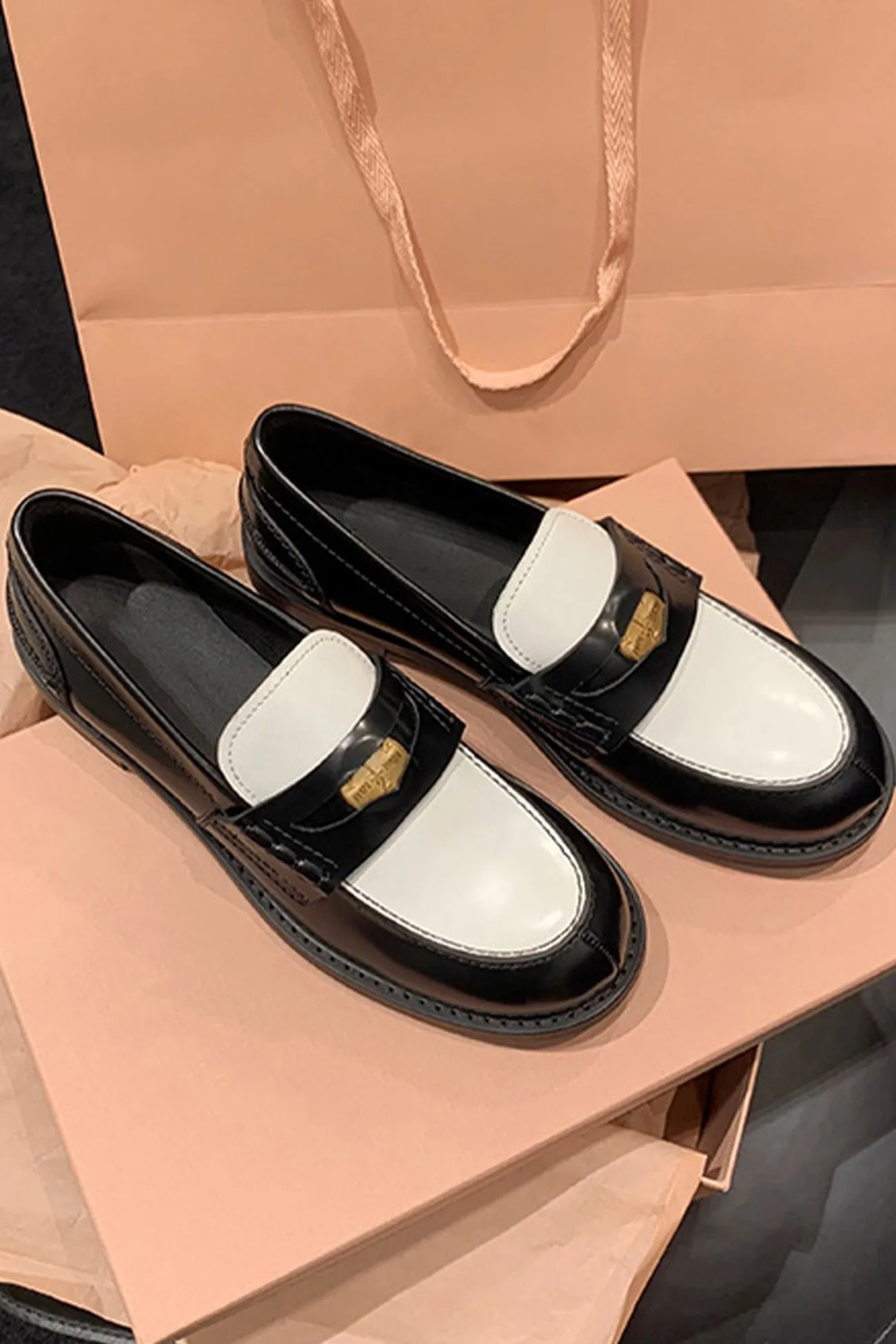 Amozae-Buckle Platform Loafers