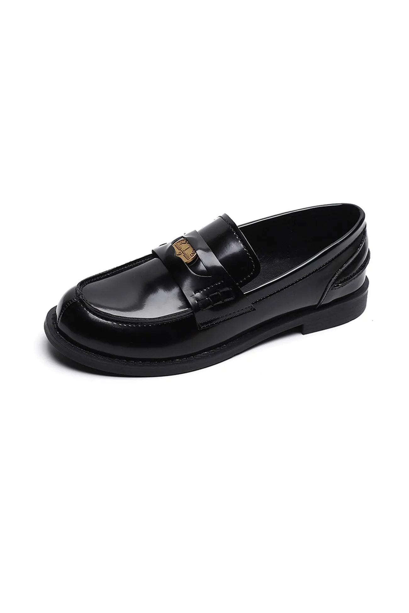 Amozae-Buckle Platform Loafers