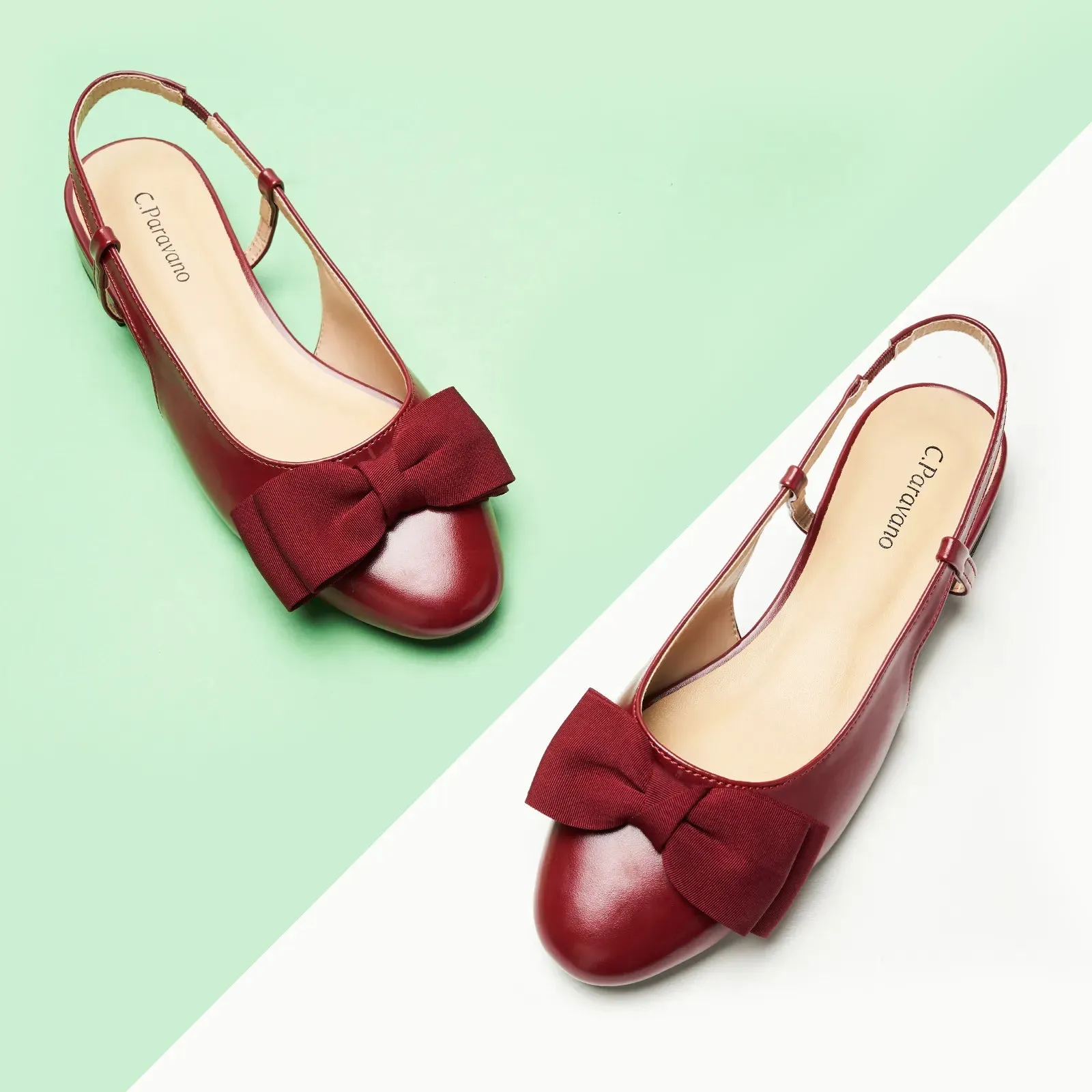 Ankle Strap Bow Slingback Mary Jane (Anita)