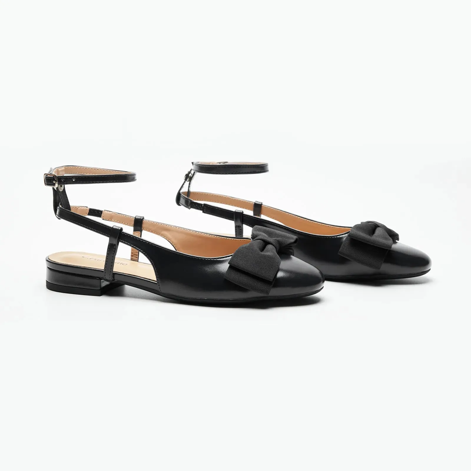 Ankle Strap Bow Slingback Mary Jane (Anita)