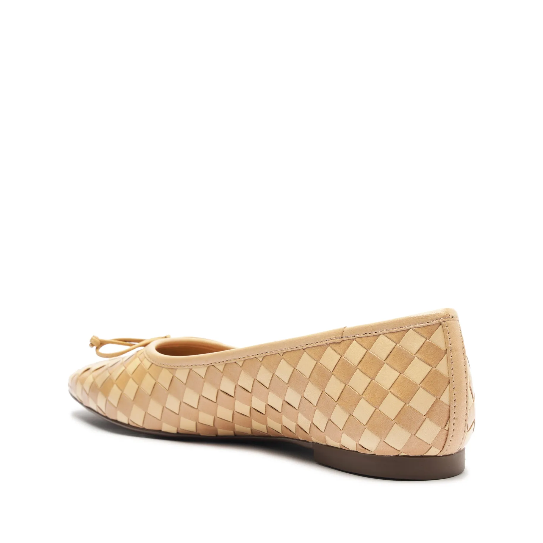 Arissa Woven Leather Flat