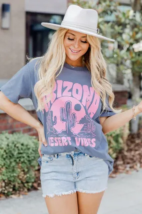 Arizona Desert Vibes Grey Comfort Colors Graphic Tee