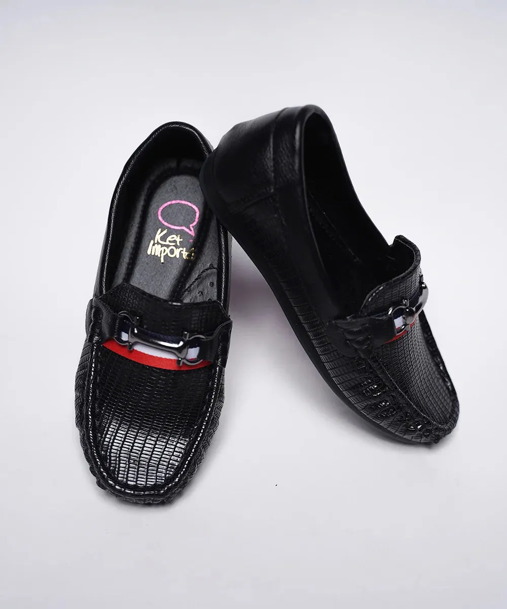 Black Formal Party Wear Shoes for Boys