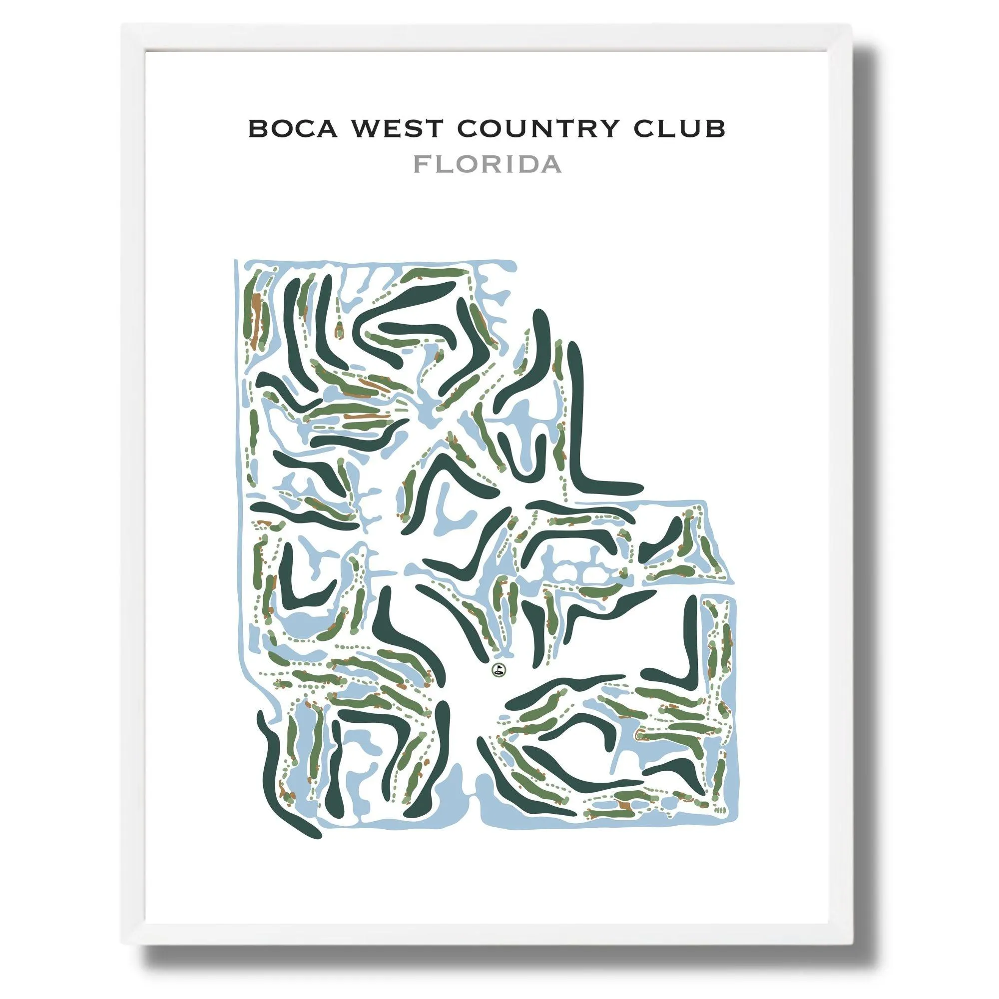 Boca West Country Club, Florida - Printed Golf Course