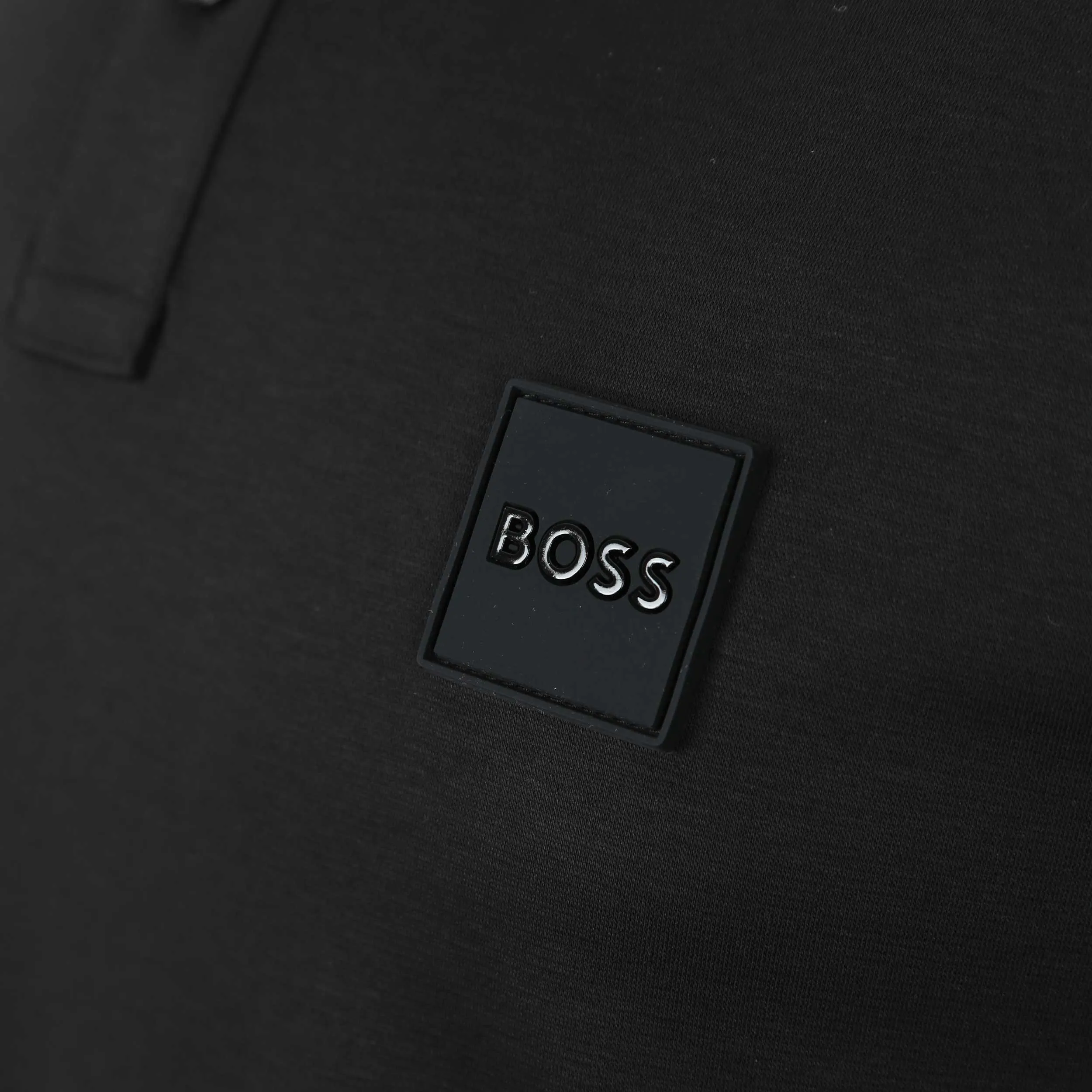 BOSS Pado 08 LS Polo Shirt in Black