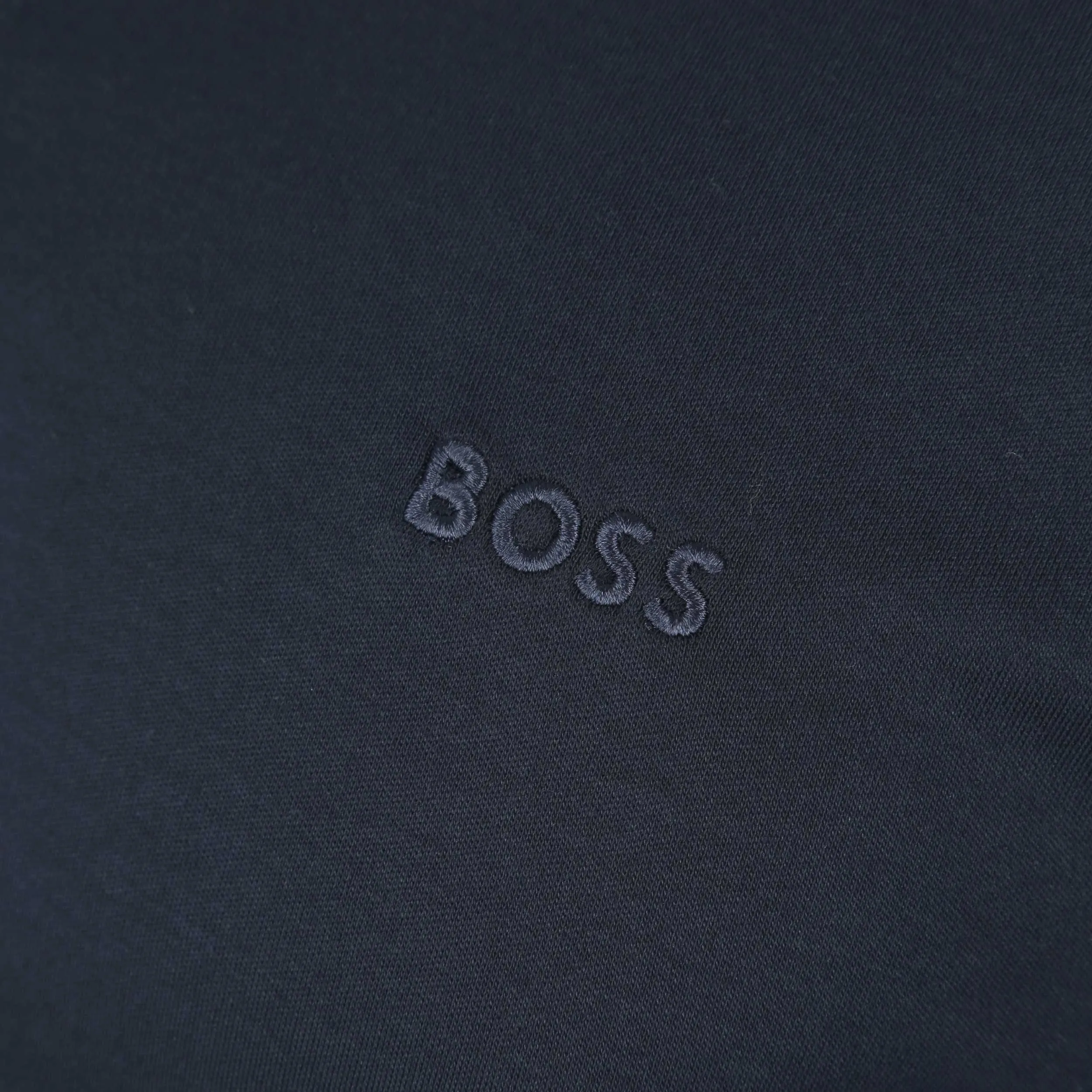 BOSS Pirol Long Sleeve Polo Shirt in Navy