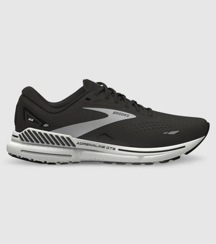 Brooks Women's Adrenaline GTS 23 Running Shoe - Black/White/Silver