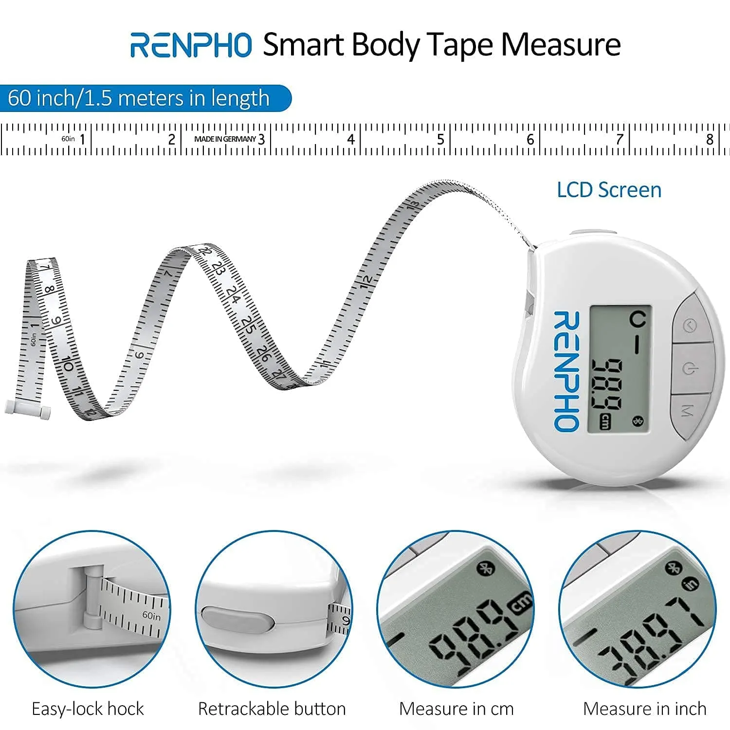 Bundle (Elis Aspire Smart Body Scale and Smart Tape Measure BMF01)