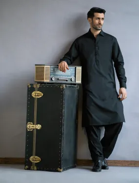 CLASSIC BLACK KAMEEZ SHALWAR