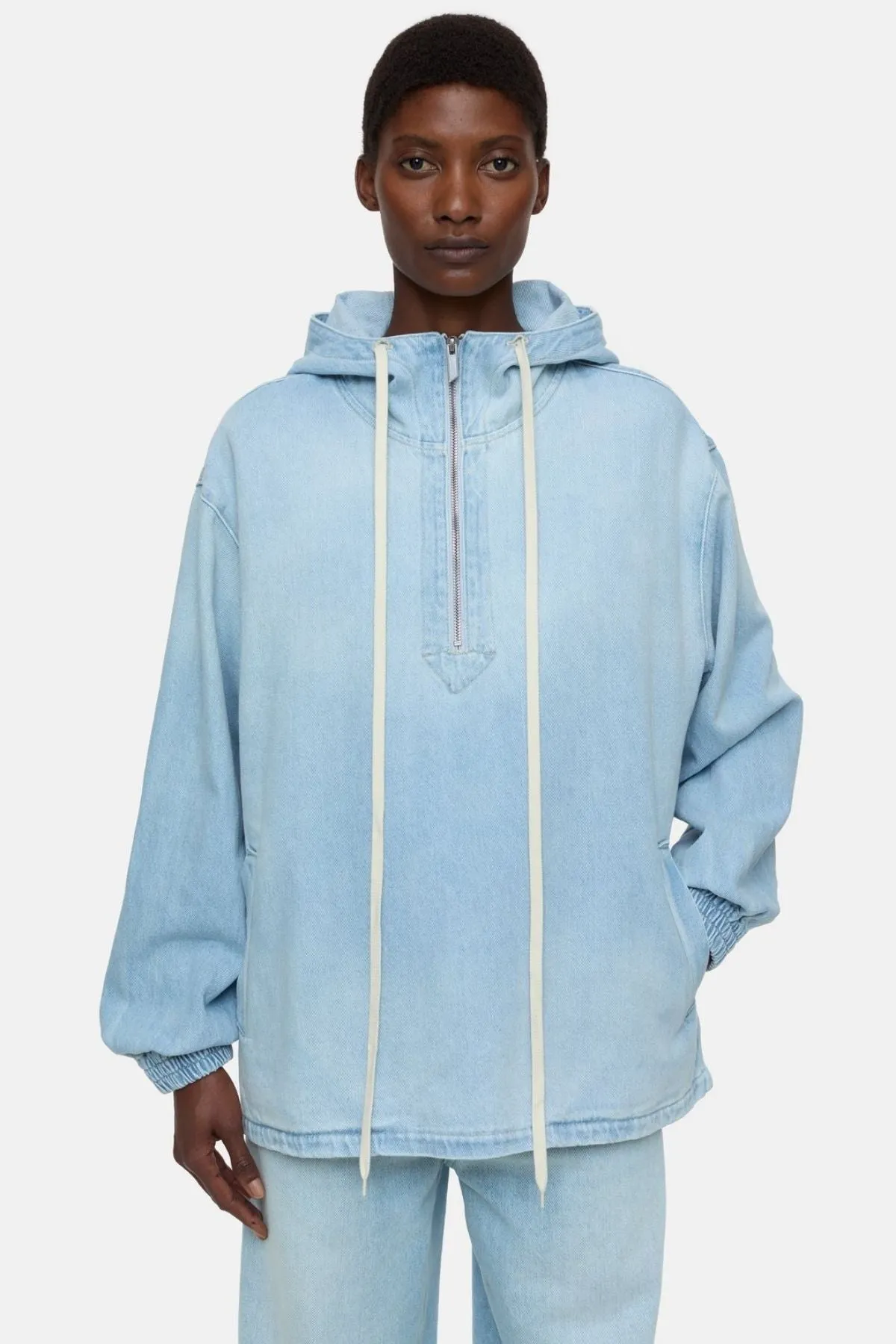 Closed Denim Hoodie - Light Blue