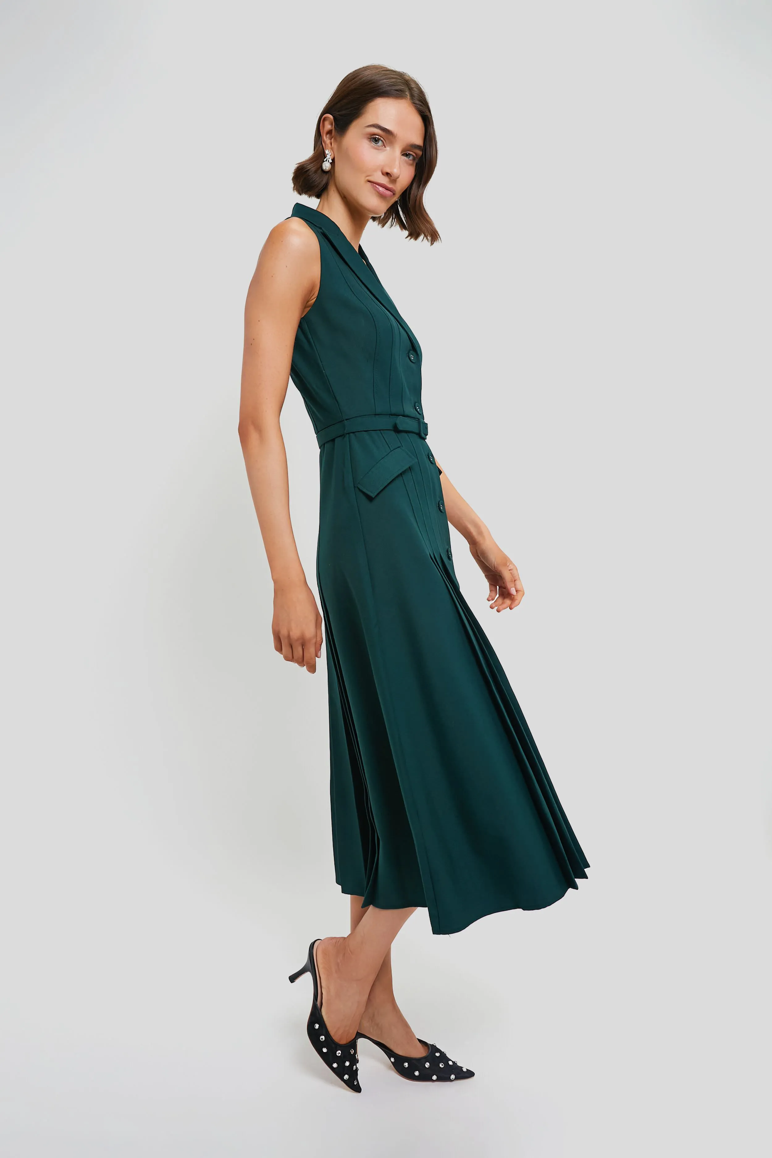 Dark Forest Green Livi Dress