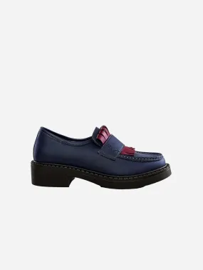 Diane Women's 3 in 1 Corn Leather Vegan Loafers | Navy Blue