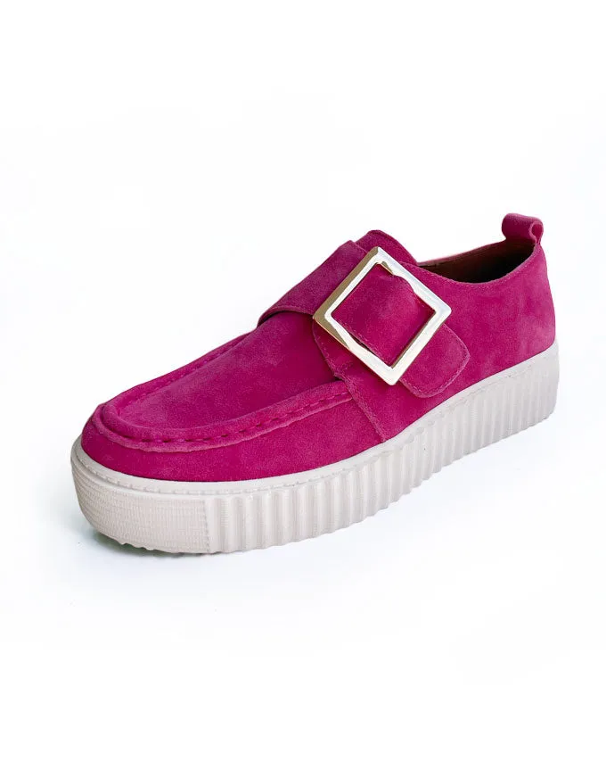 Dishing Loafers Fuchsia Suede