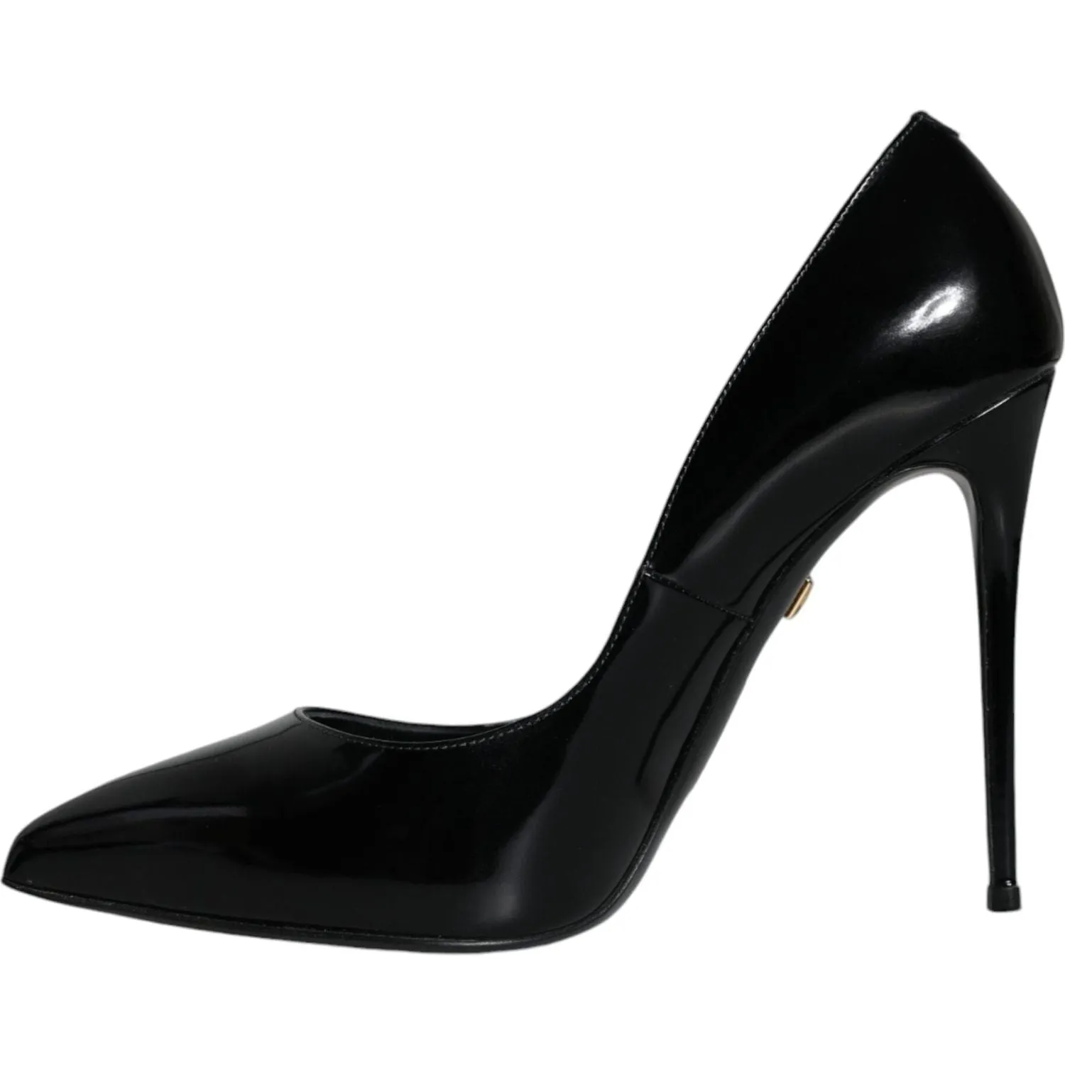 Dolce & Gabbana Black Patent Leather KATE Heels Pumps Shoes