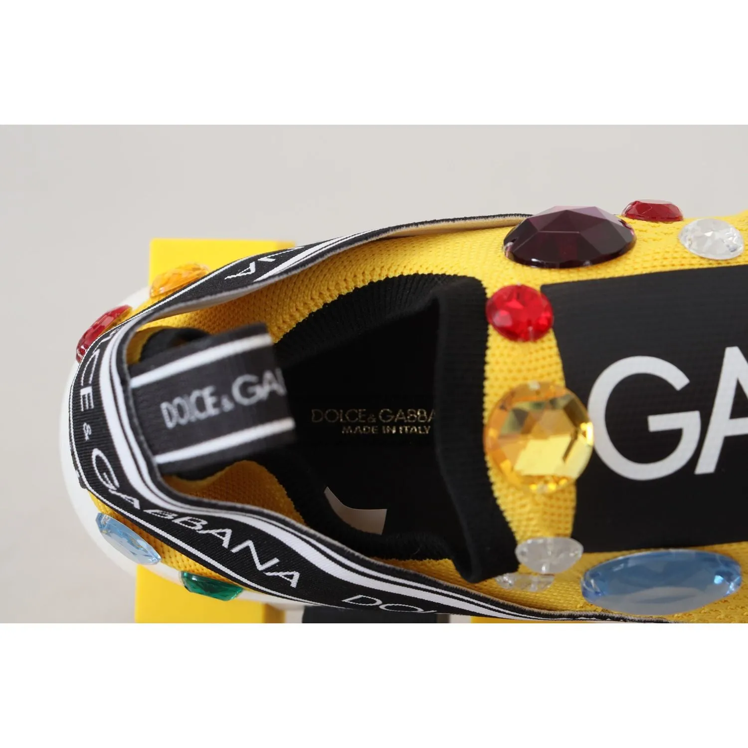 Dolce & Gabbana Exquisite Yellow Techno Fabric Sneakers