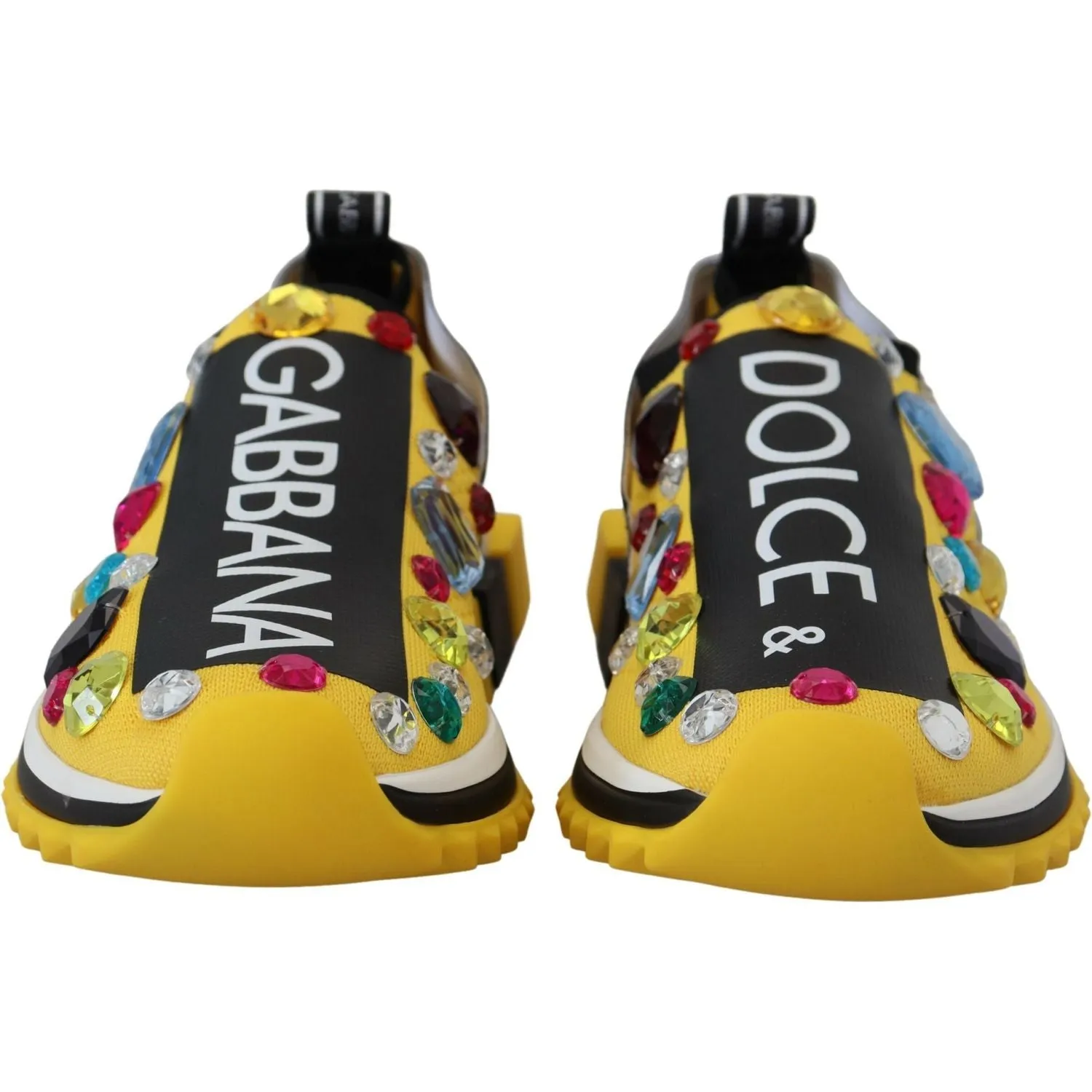 Dolce & Gabbana Exquisite Yellow Techno Fabric Sneakers