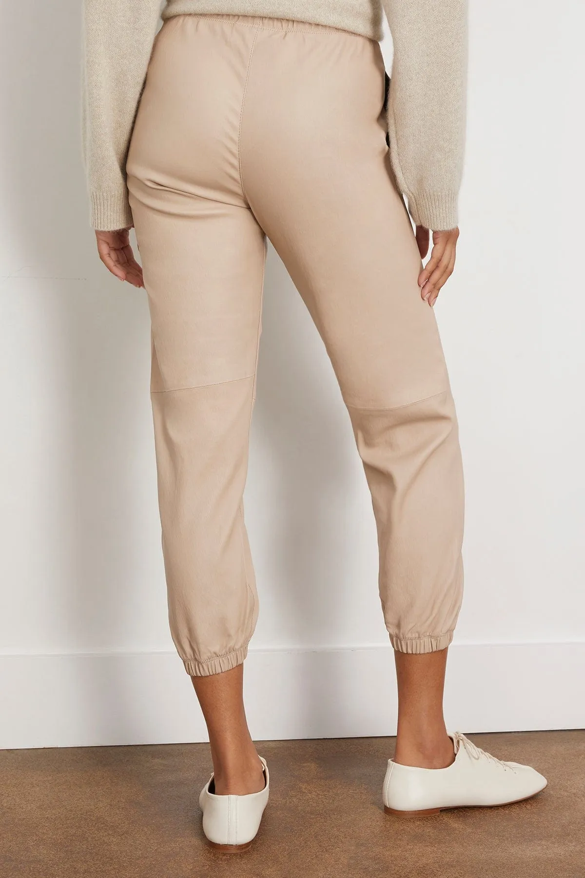 Drawstring Jogger in Latte