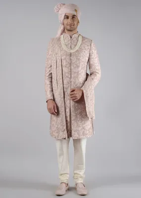 Dusty Pink Sherwani | Siddhesh Chauhan