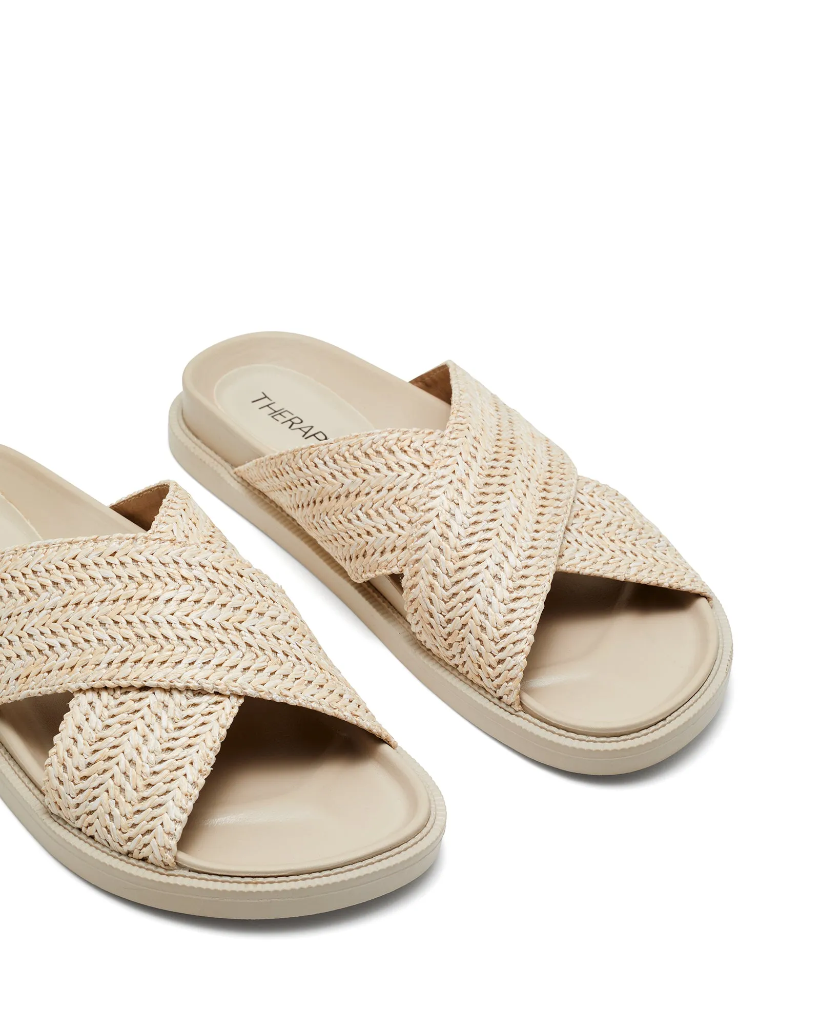 Eden Flat Sandal Bone