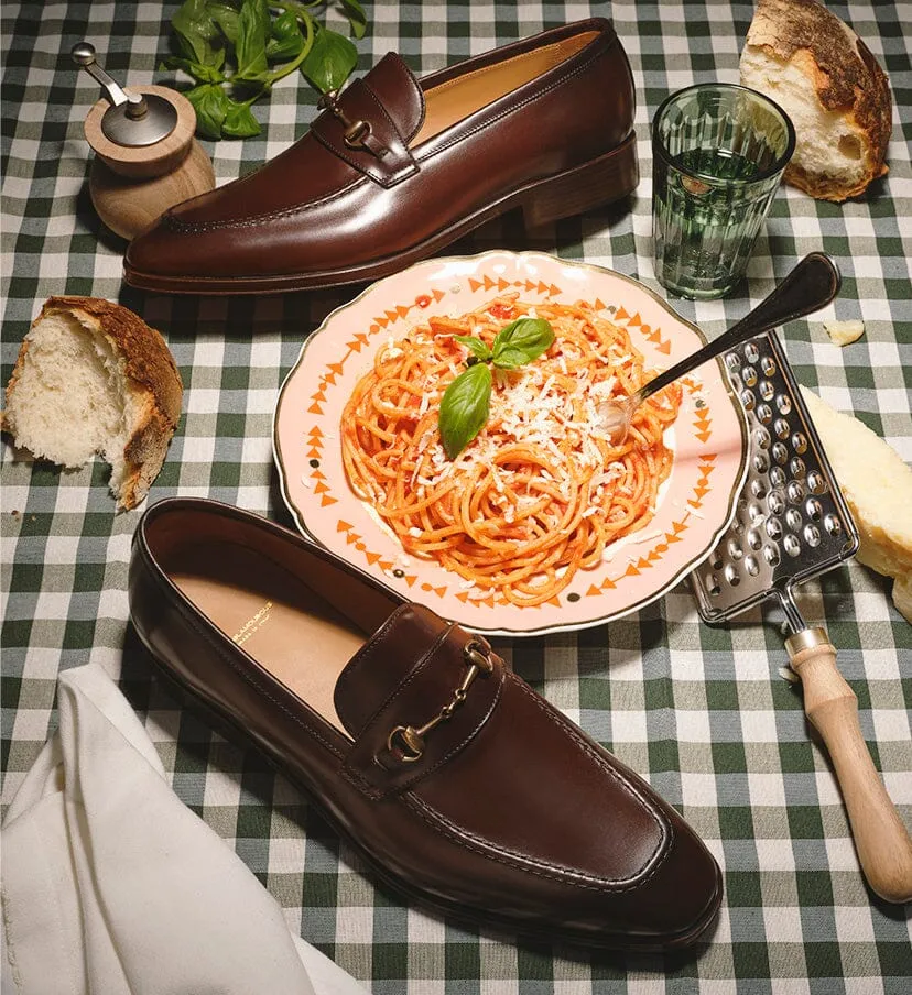 ELMORO VINTAGE COCOA LOAFERS