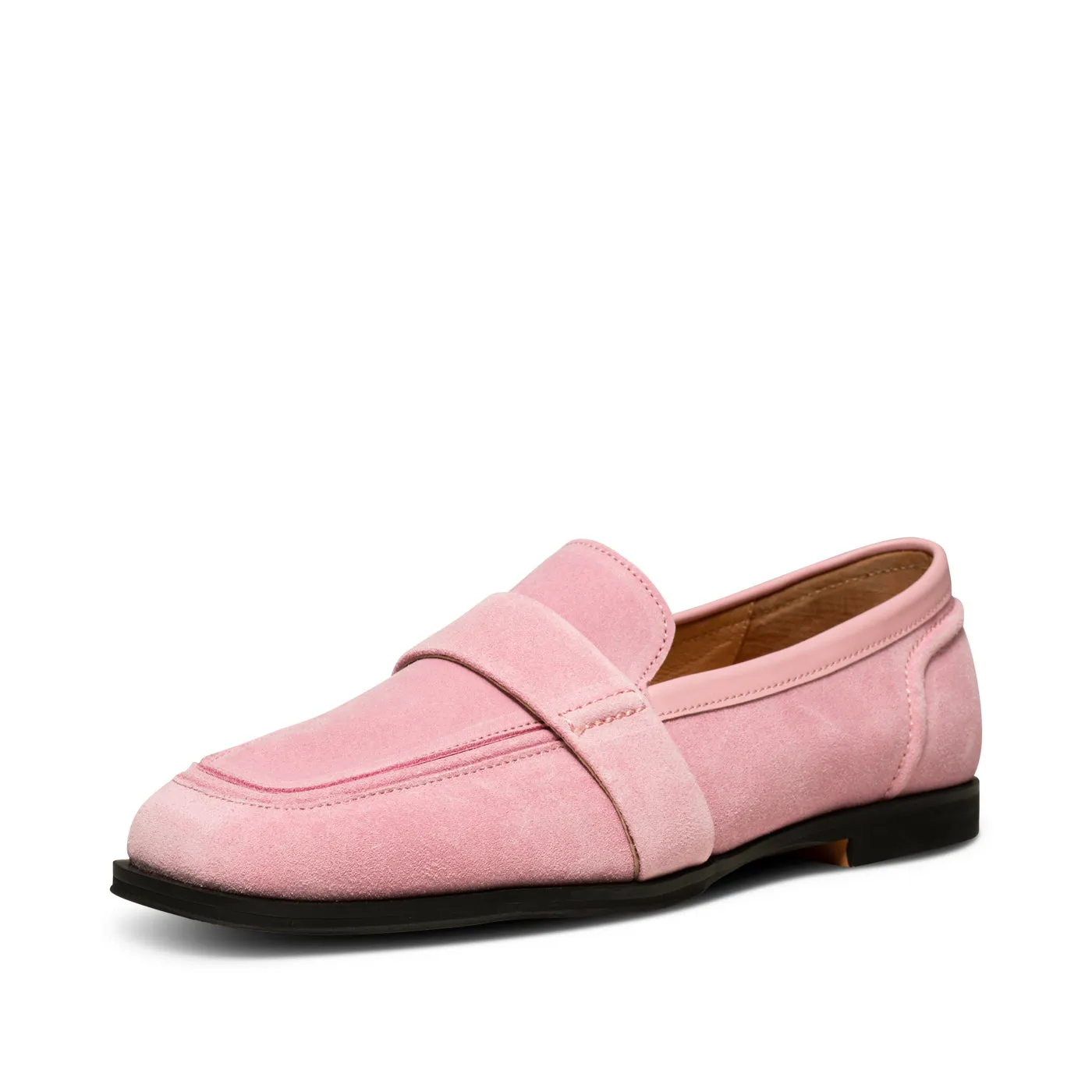 Erika saddle loafer ruskind - Soft Pink