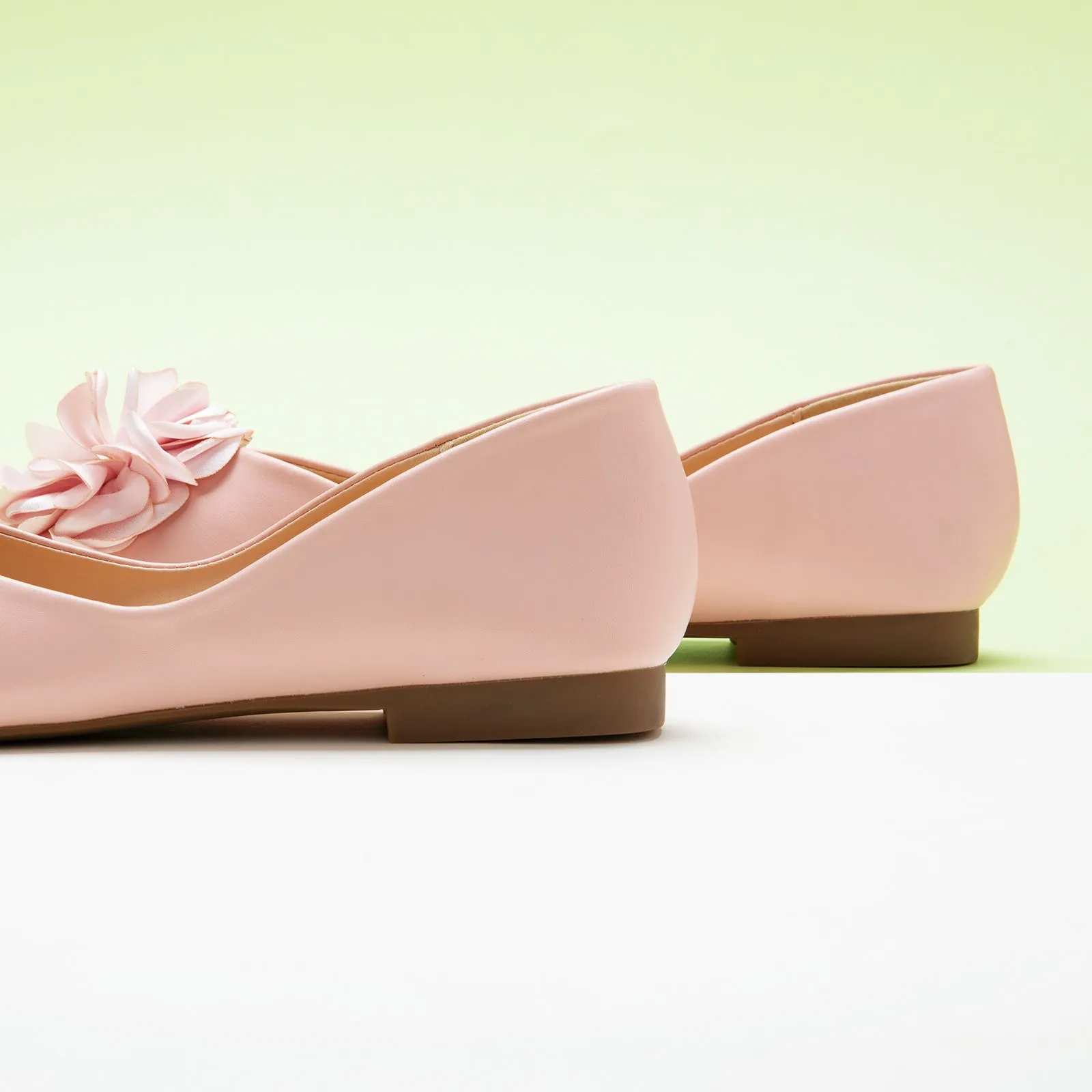 Flower Ballerina Flats (Eva) Pink