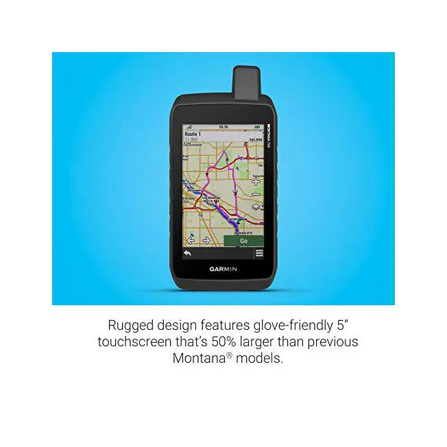 Garmin Montana 700i, Rugged GPS Handheld Base Bundle