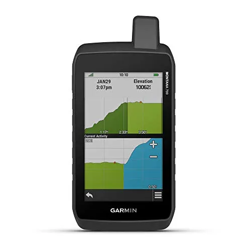 Garmin Montana 700i, Rugged GPS Handheld with Built-in inReach Satellite Technology, Glove-Friendly 5" Color Touchscreen