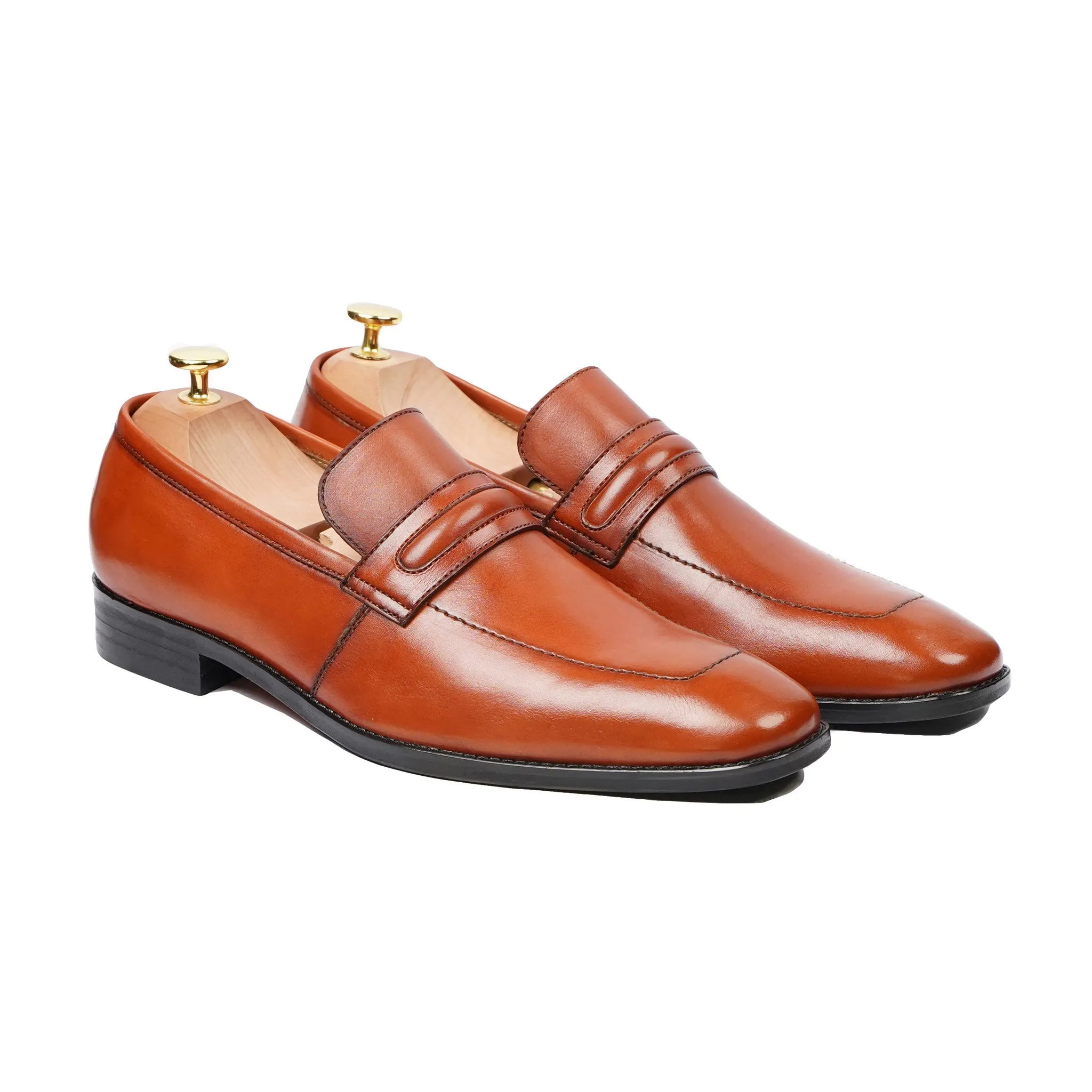 Ginza - Men's Tan Calf Leather Loafer