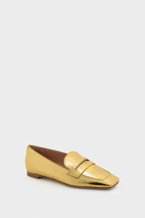 Gold Eel Doublet Loafers