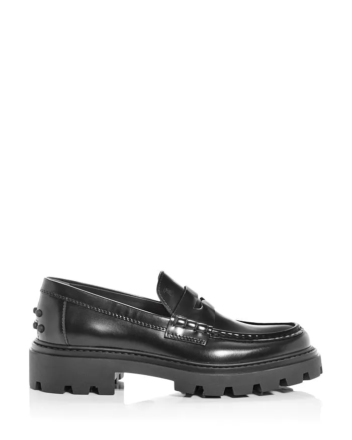 Gomma Pesante Tod's Women's Leather Penny Loafers