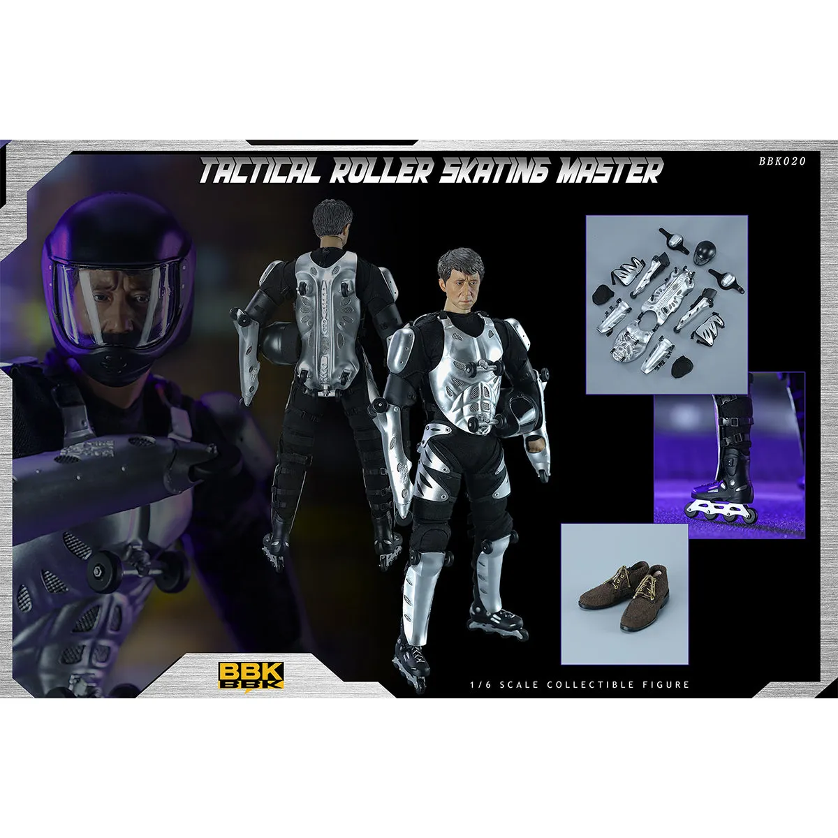 HiPlay BBK, Tactical Roller Skating Master, Action Figure Full Set