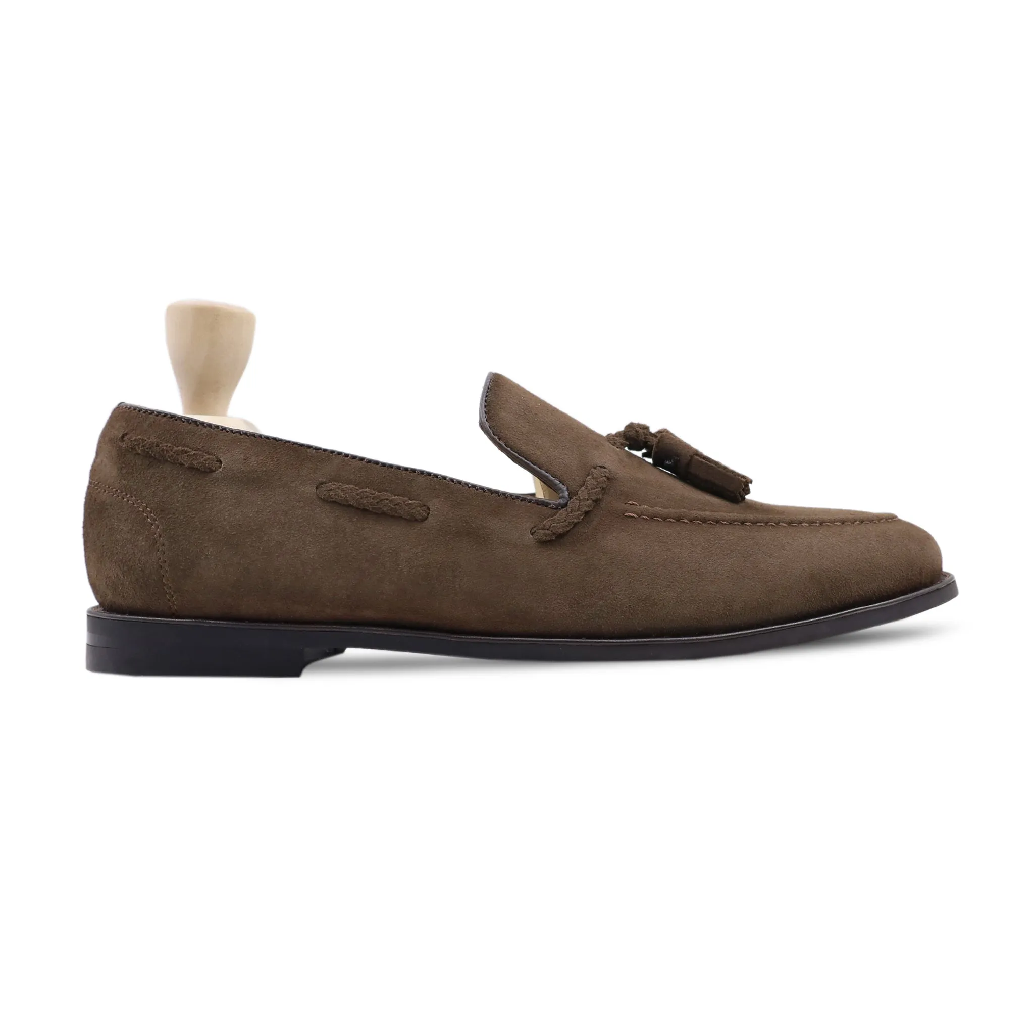 Huntle - Men's Brown Kid Suede Loafer