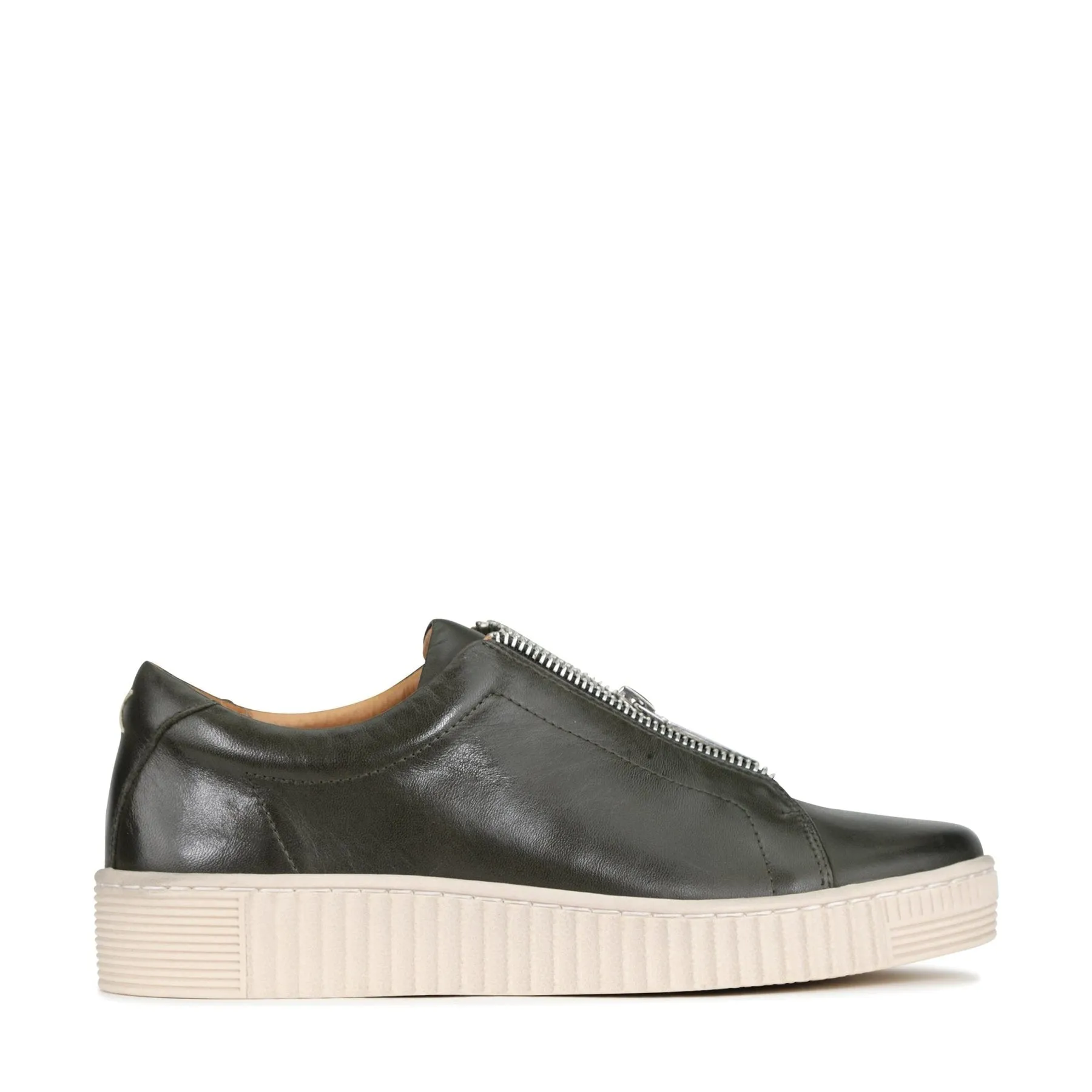 JOYA CHUNKY ZIPPER SNEAKERS LEATHER