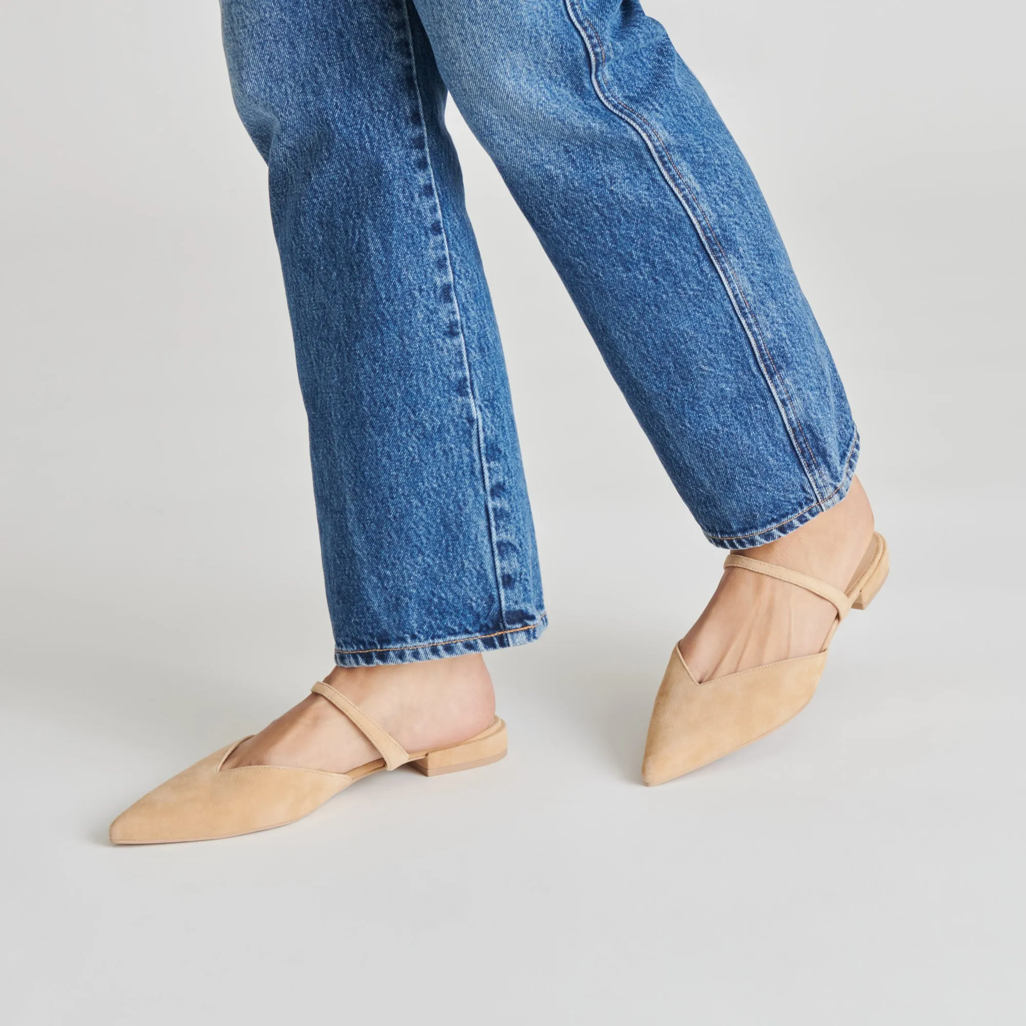 KANIKA FLATS TAN SUEDE