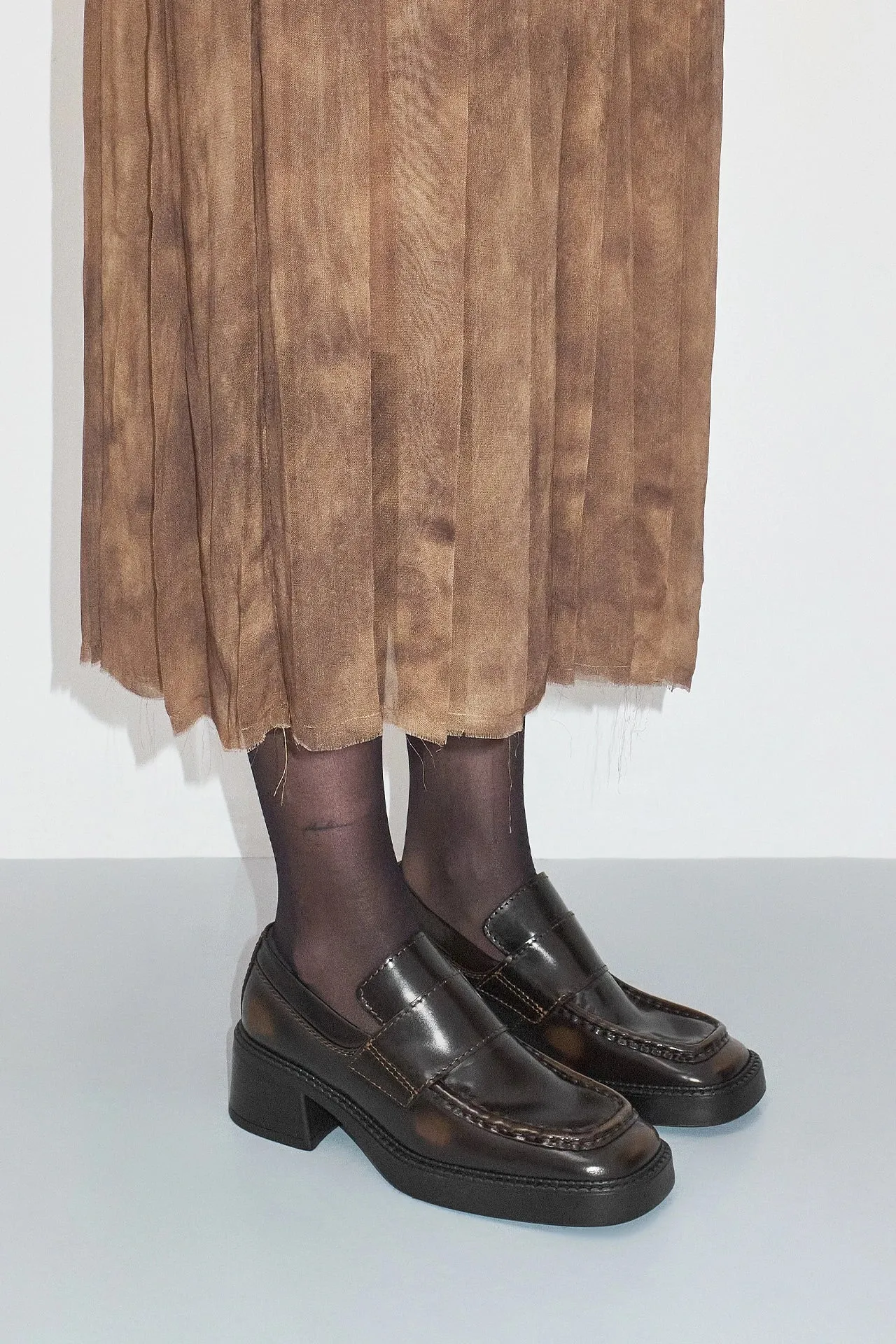 Karina Black Brown Loafers