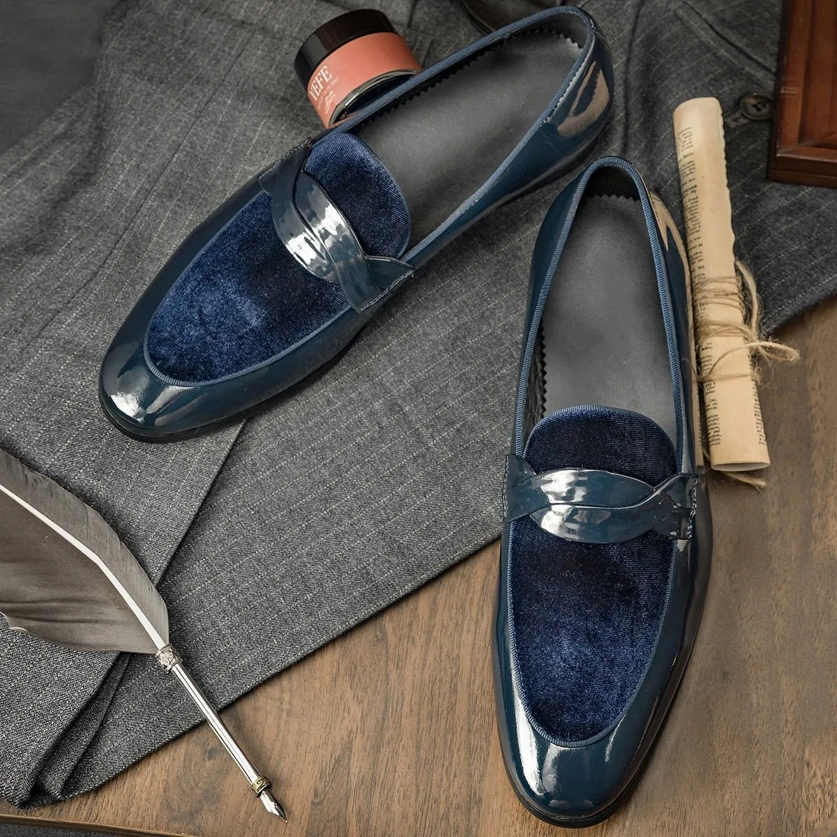 LaceLux Exotic Lace-Up Loafers