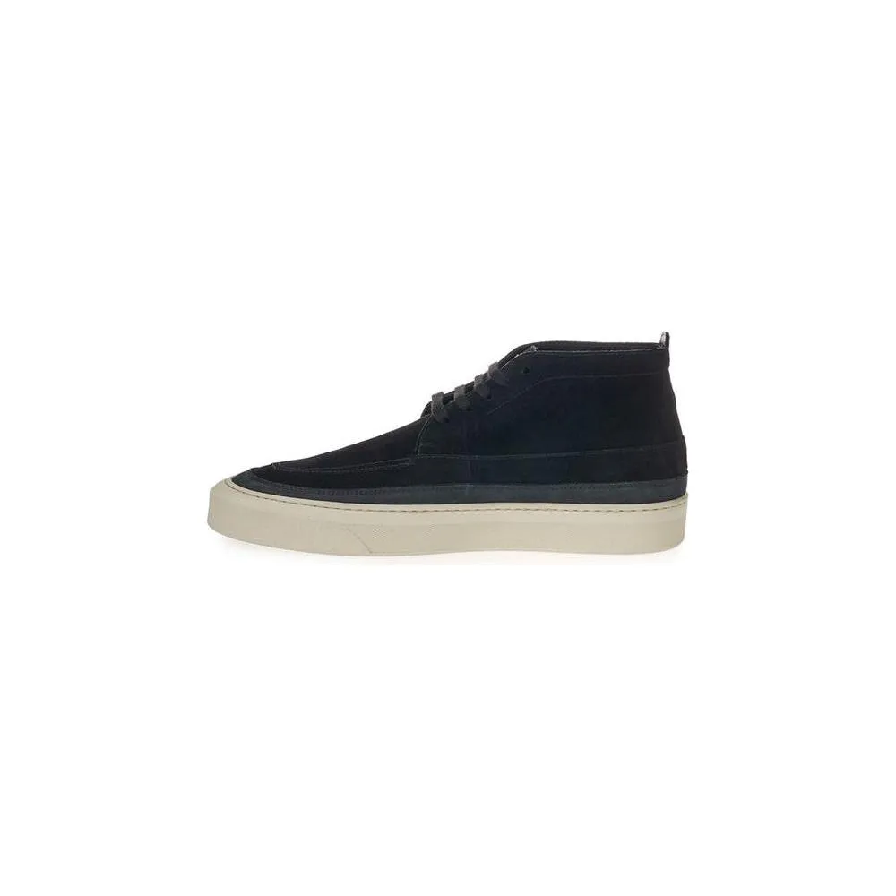 Lardini Elegant Suede Sneakers in Timeless Black