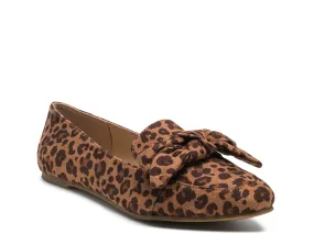 London Rag Pecan Pie Loafers in Leopard Print, Brown