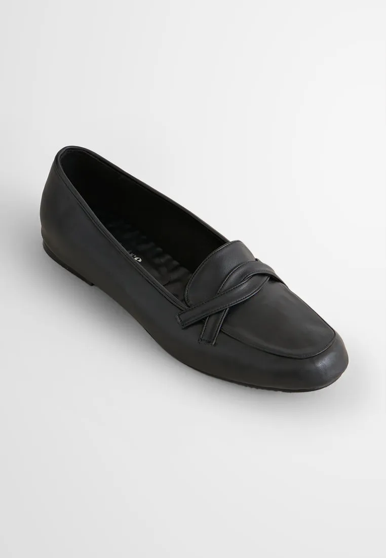 Louisa Classic Soft Loafers - Black