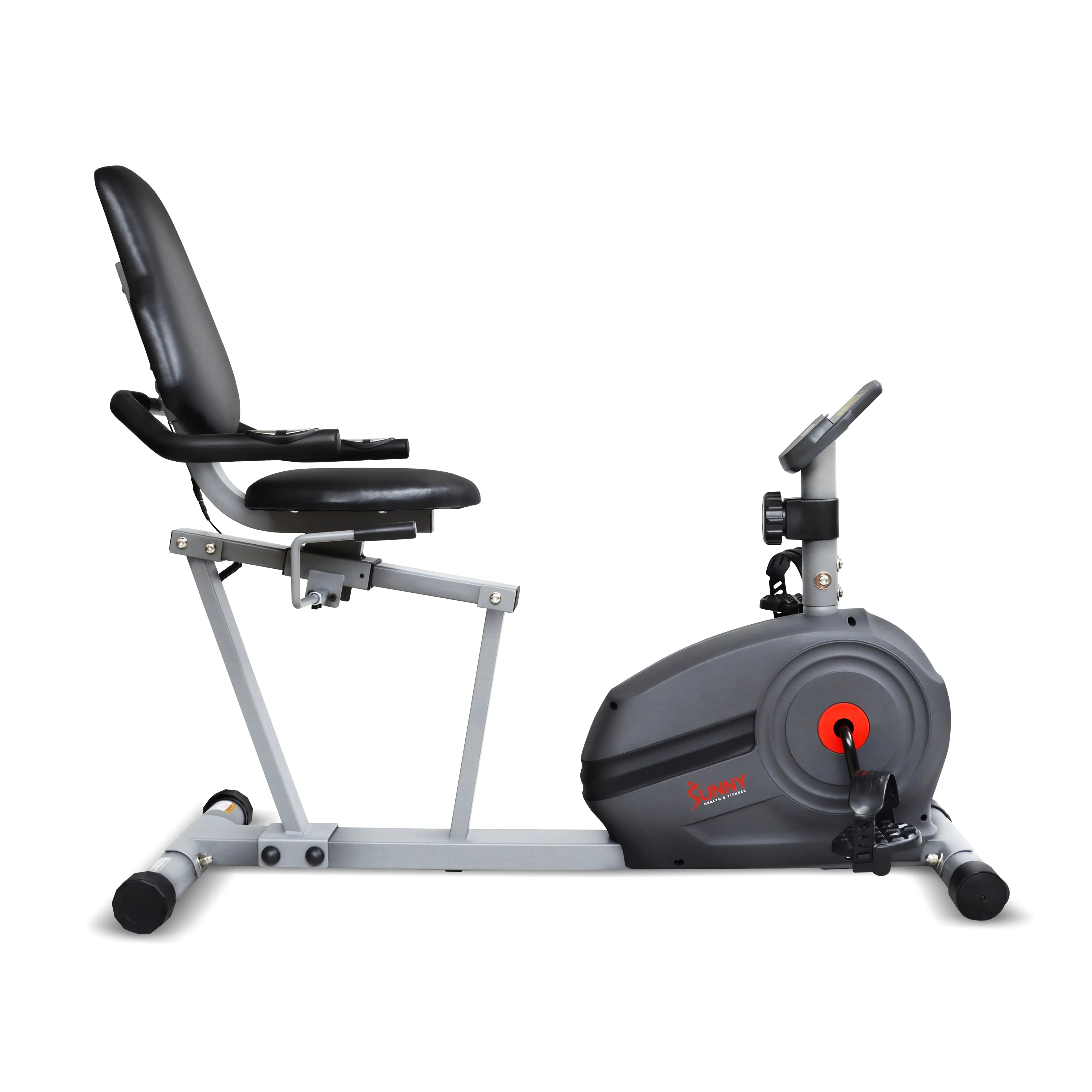 Magnetic Smart Recumbent Bike with Exclusive SunnyFit® App Enhanced Bluetooth Connectivity