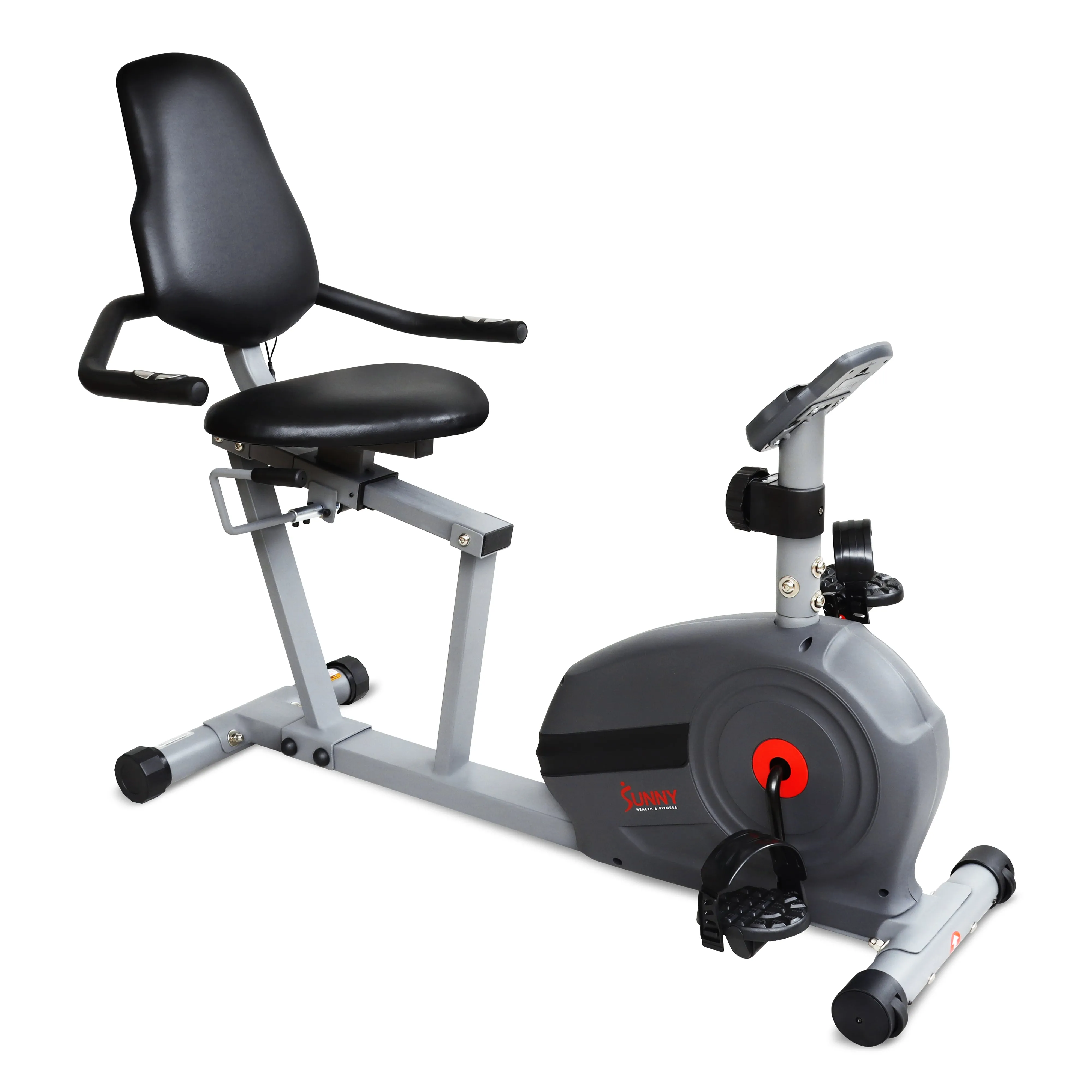 Magnetic Smart Recumbent Bike with Exclusive SunnyFit® App Enhanced Bluetooth Connectivity