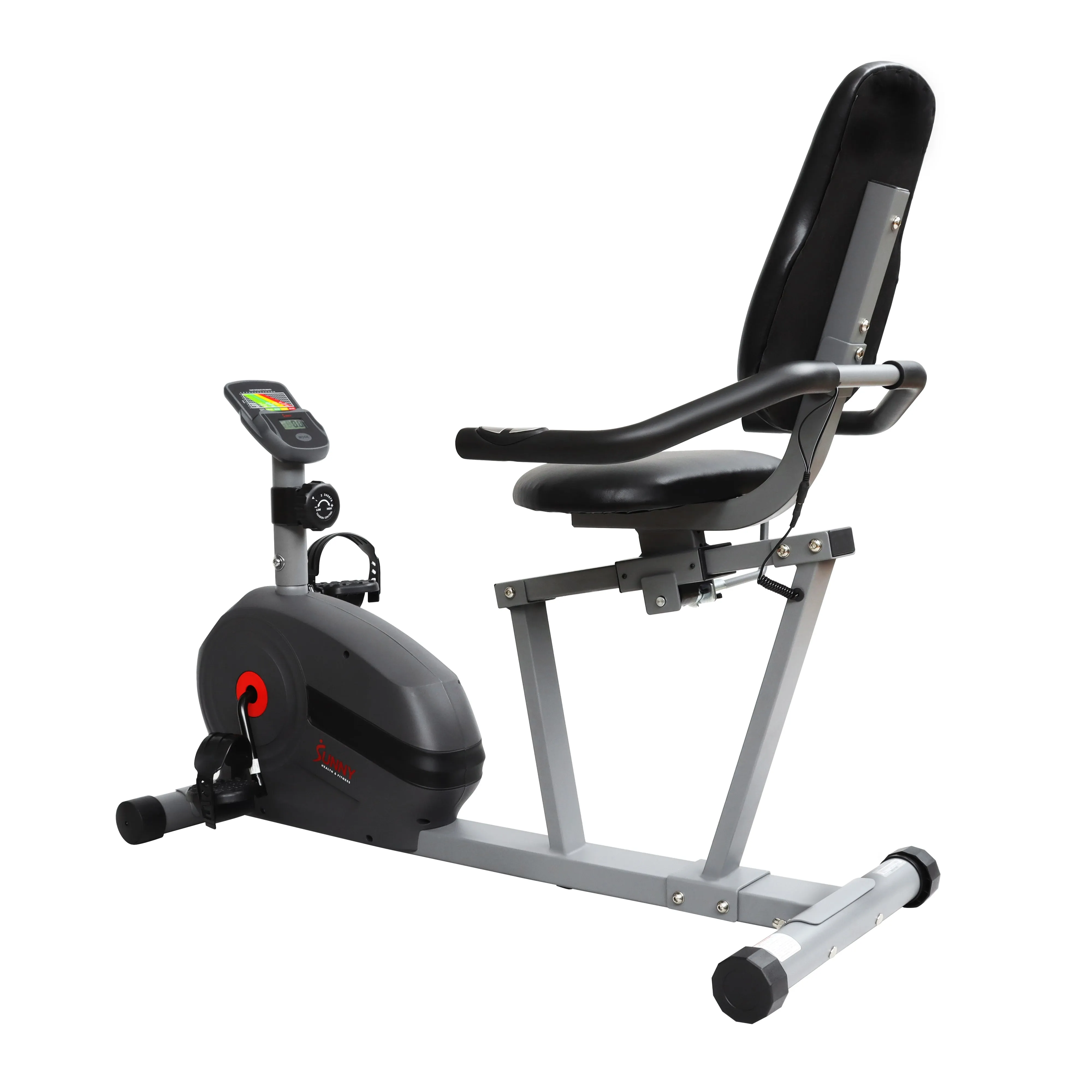 Magnetic Smart Recumbent Bike with Exclusive SunnyFit® App Enhanced Bluetooth Connectivity